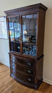 Beautiful Vintage Display HutchCabinet