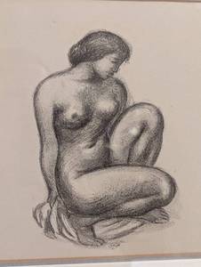 Small Framed Lithograph by Aristide Maillol