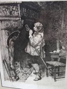 Framed Petrucio Print by Paul Adolphe Rajon