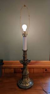 Large Brass Stiffel Table Lamp