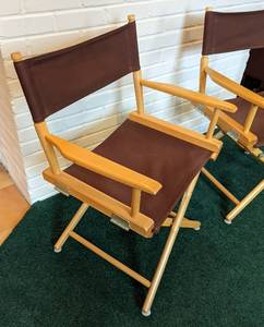 Pair of Canvas Directors Chairs