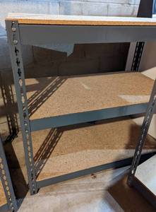 Pair of Short Metal Storage Racks
