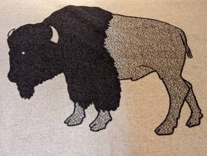 Fairbault Vintage Wool Buffalo Blanket