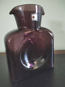Blenko Double Spout Glass Pitcher