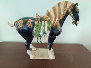 Vintage Ceramic Horse Statue