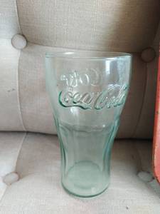 Vintage Coca-Cola Tray And Glass