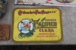 lot 639 image: Pacifico Metal Sign