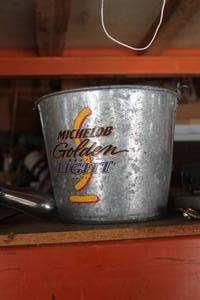 lot 802 image: Michelob Golden Light Metal Beer Pail