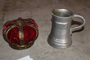 lot 819 image: Metal Mug with Logo 1776, Crown