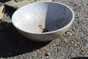 lot 870 image: Granite Bowl with Drain Opening