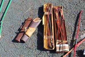 lot 877 image: Lot of (2) Quivers, Assorted Arrows