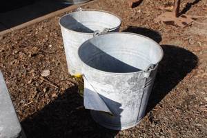 lot 918 image: Lot of (2) Metal Pails