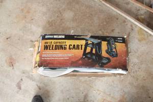 lot 618 image: Chicago Electric 100-lb Welding Cart (in original box)