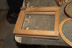 lot 703 image: Vintage Wood Racket Protector