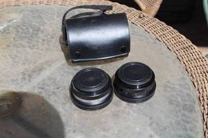 lot 967 image: Lot of (2) Vintage Camera Lens