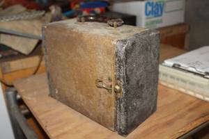 lot 716 image: Vintage Baja Portable File Cabinet 3-drawer