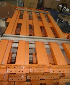 10 Pallet rack beams 6 ft long like new