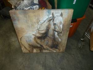 Horse picture on canvas