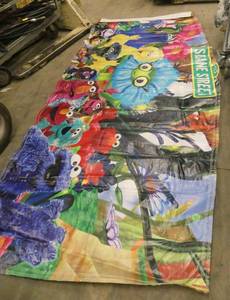Sesame Street banner approx 12 ft wide x 54 tall