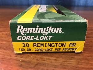 lot 5 image: Remington 30 AR 150 Rifle Cartridges