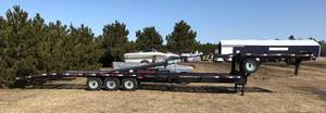 lot 1 image: 2015 Kaufman Pro Series EZ Loader 4 Car Trailer