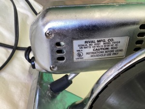 Rival electric food slicer
