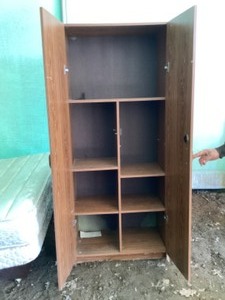 Two door wooden wardrobe