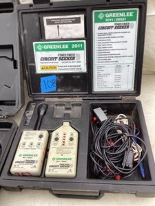 Greenlee 201100521 power Finder Circuit Seekerwcase, truck nuts, saw and hand sander