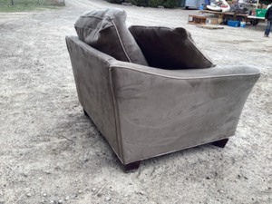 Greenish gray oversized chair