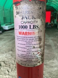 1000 lbs rolling transmition jack