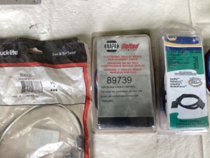 Brake controller wiring, latch hardware, 2 electrical box outlets