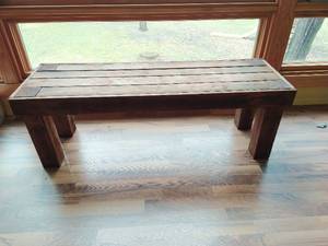 lot 103 image: Vintage Wood Bench