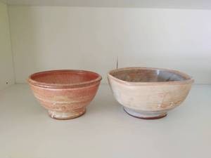 lot 111 image: Two Vintage Salt Glazed Ceramic Bowls