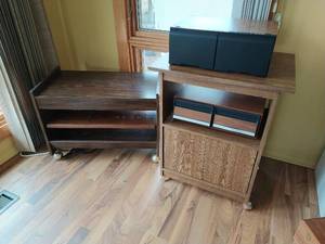 lot 125 image: TV Stand And Cabinets