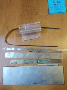 lot 152 image: Large Sterling Silver Sheet For Jewelry Making