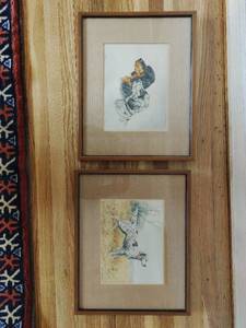 lot 68 image: Two Framed Dog Prints
