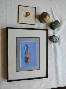 lot 410 image: Collection of Original Framed Art & Trinket Boxes