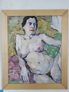 lot 423 image: Framed Portrait by Victor Mitrov