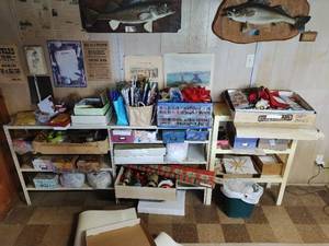 lot 431 image: Three Shelves with Contents