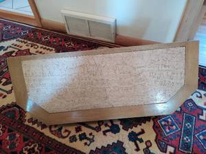 lot 276 image: Vintage Shelf with Stone Top