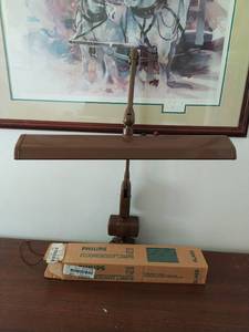 lot 289 image: Vintage Desk Lamp with Lightbulbs