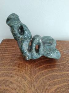 lot 45 image: Hand Carved Stone Art Figure