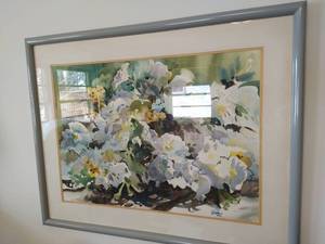 lot 312 image: Framed Watercolor