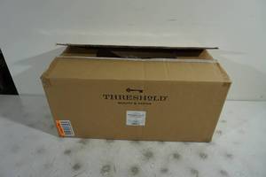 lot 72 image: NEW Threshold Rattan Wrapped Task Lamp
