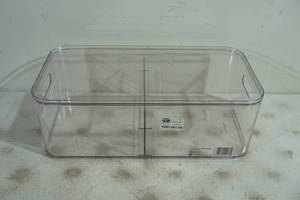lot 77 image: NEW Large Divided Fridge Bin - 8 x 16 x 5.75