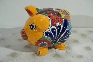 lot 107 image: Colorful Design Piggy Bank