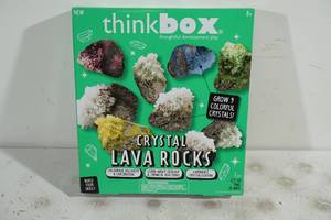 lot 111 image: NEW Think Box Crystal Lava Rocks Set