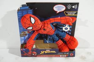 lot 112 image: Marvel Spider-Man City Swinging Plush Spiderman Toy
