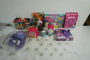 lot 132 image: Assorted Toys - Disney Pop It, Puzzle, My Little Pony
