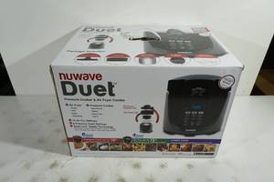 lot 7 image: NEW NuWave Duet Pressure Cooker and Air Fryer Combo
